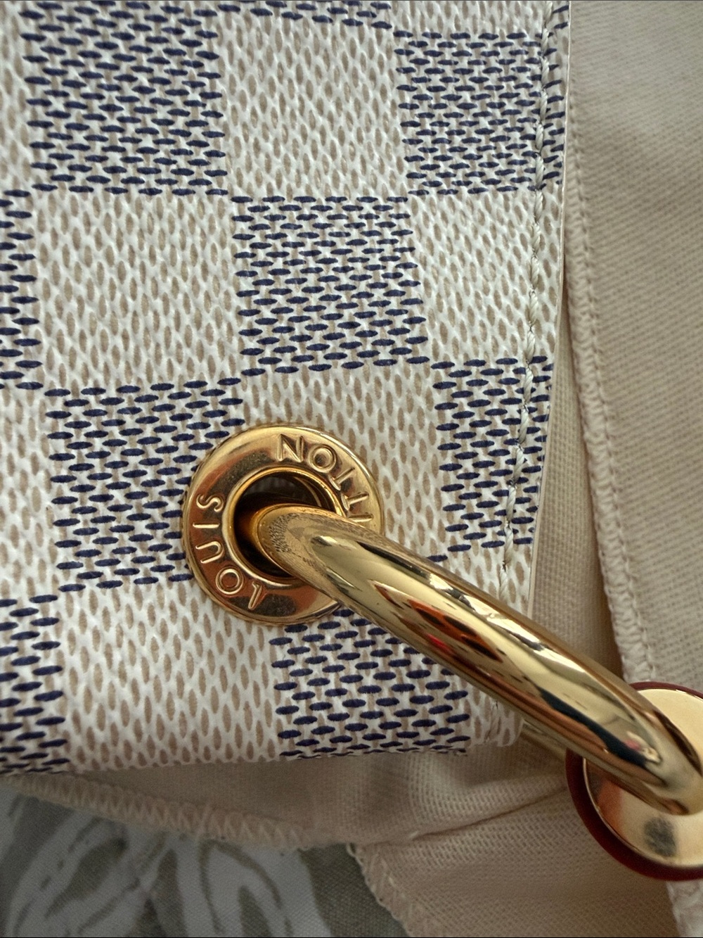 Louis Vuitton Azur Damier Shoulder Bag GRACEFUL PM - Picture 13 of 13